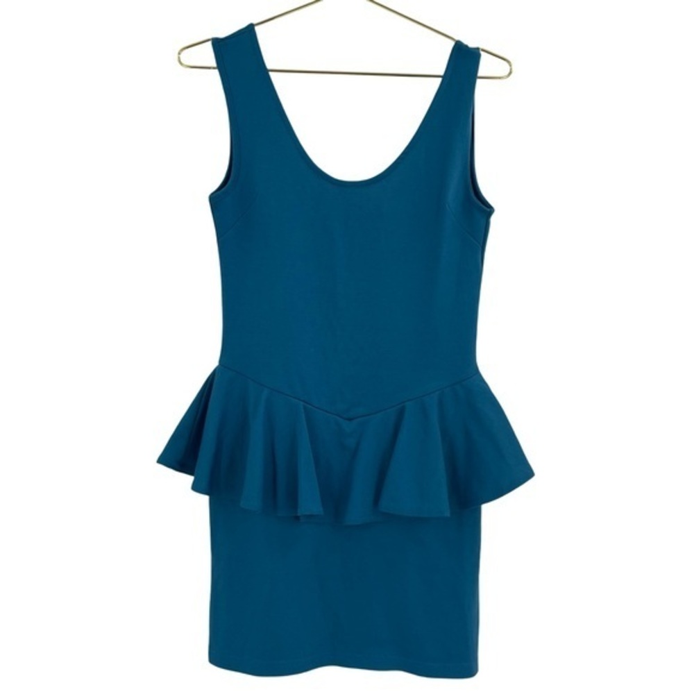 Cotton On Teal Peplum Mini Dress XS